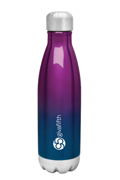 17 Oz. Go-To Stainless Steel Bottle Purple/Blue Ombre