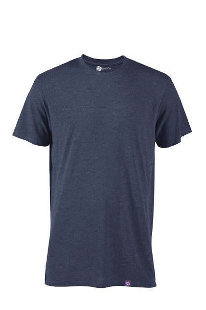 G5 Performance T-Shirt Navy Heather cotton, poly, and rayon blend