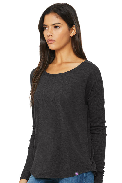 Evvy Long-Sleeve Shirt  60% cotton / 40% polyester Charcoal Heather