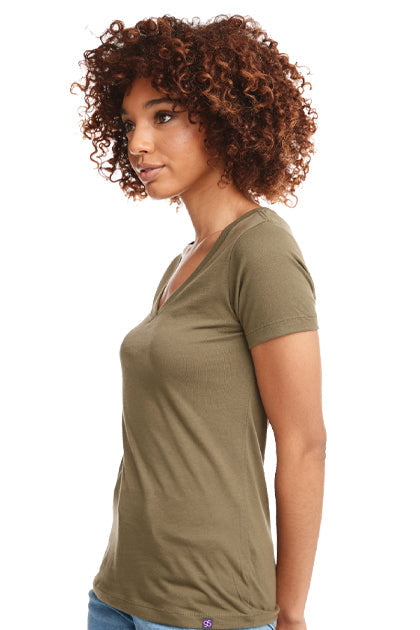 Women's Glo-5 Tee (Military Green) 60% cottton 40% polyester