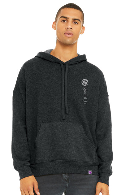 Groove Unisex Fleece Hooded Sweatshirt 52% cotton 48% polyester Dark Gray Heather